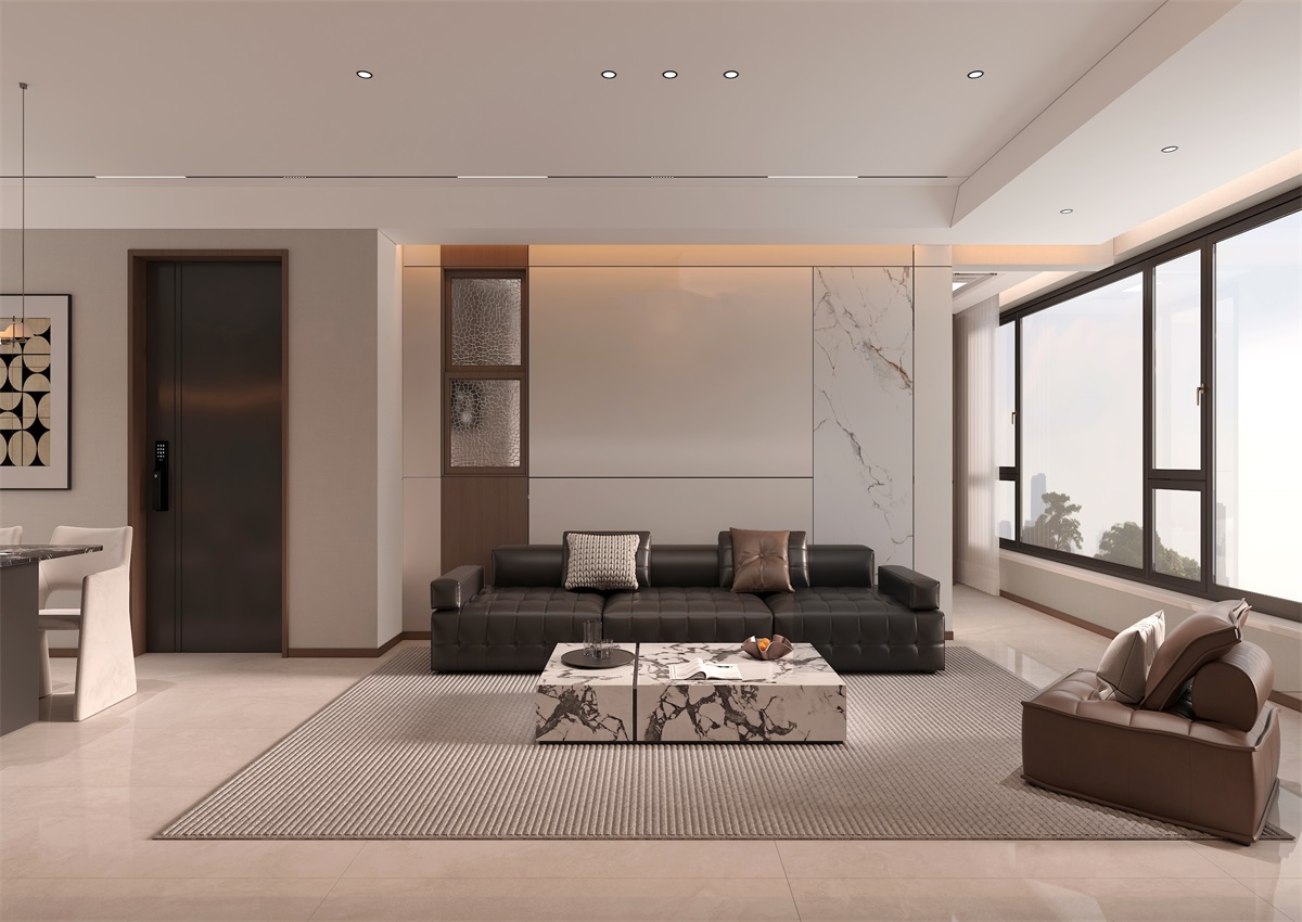 玉庭華府131㎡ | 現(xiàn)代意式+美拉德色系，濃郁棕調(diào)的電影氛圍直接封神！