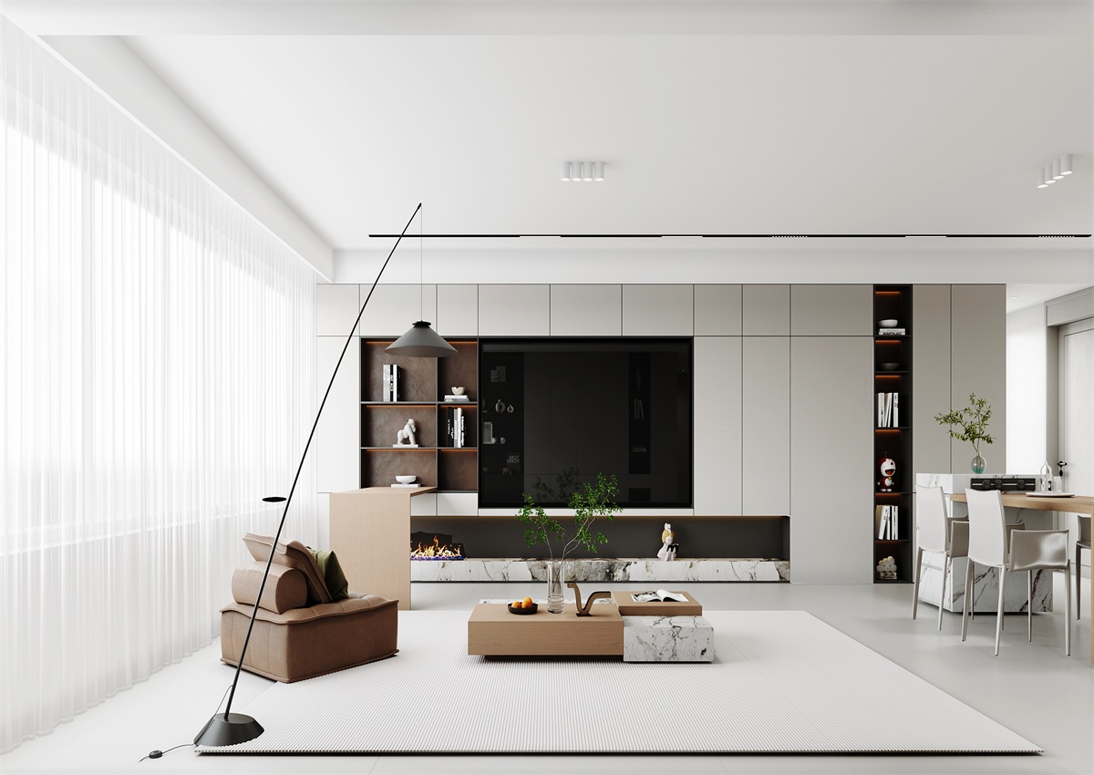 中海華樾143㎡ | 三口之家的極簡(jiǎn)主義，審美+功能雙雙在線！