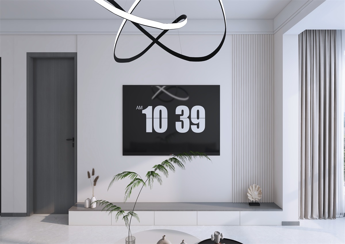 攬秀苑110㎡ | 小戶型裝修模板來了！現(xiàn)代簡約風(fēng)+黑白灰百看不膩