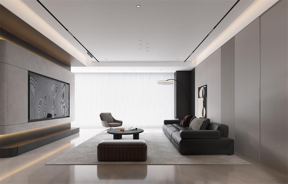 中海華樾133㎡ | 看不膩的「黑白極簡」王炸組合！高級感原地封神！