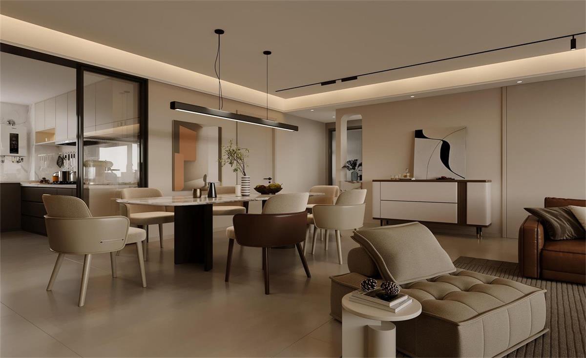 中海華樾 | 現(xiàn)在裝修都內(nèi)卷成這樣了？！從玄關(guān)就開始美哭的143㎡現(xiàn)代風(fēng)