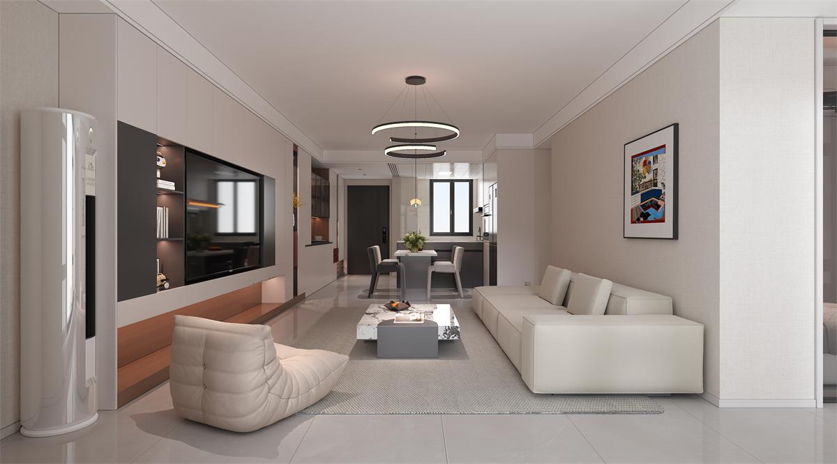 星耀閱海 |123㎡小三居極限改造！整墻收納柜+開放式餐廚，空間翻倍還顯大！