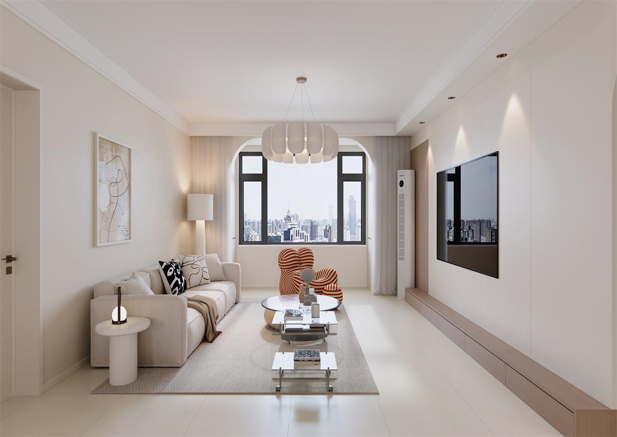 悅?！ぬ鞚櫢?53㎡ | 自帶溫柔濾鏡！奶油風(fēng)的家簡直是「松弛感」頂流！