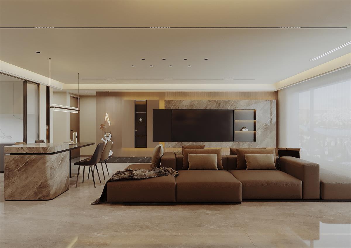 中恒央御143㎡ | 朋友說：品味不錯哦！你家意式輕奢風(fēng)顯貴又好看