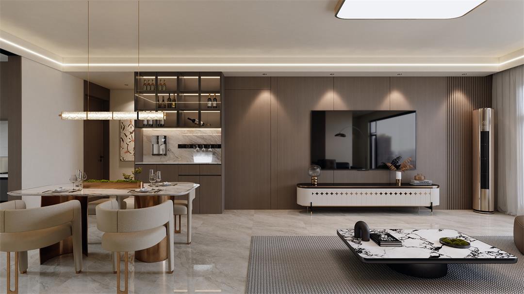 中海觀園132㎡ | 拯救審美疲勞！暖棕意式風(fēng)的家，溫暖又松弛