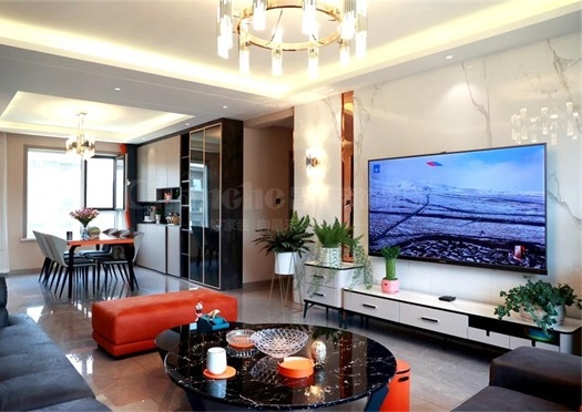 實(shí)景拍攝丨中房東方悅143㎡輕奢裝修實(shí)景圖