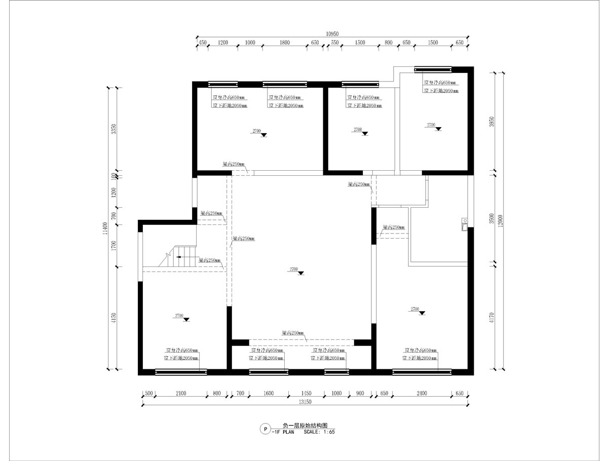 負一層原始結構圖